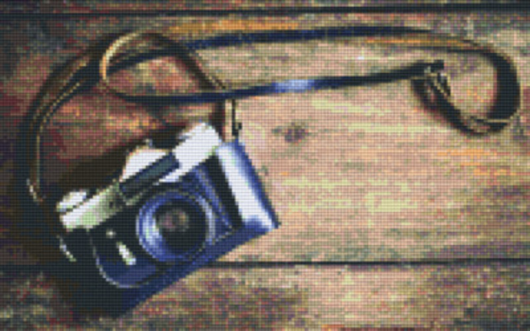 Camera Eight [8] Baseplate PixelHobby Mini-mosaic Art Kit image 0